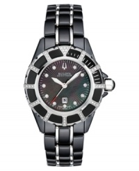 Move past your fashion boundaries with this shimmering Bulova Accutron watch from the Mirador collection. Move past your fashion boundaries with this shimmering Bulova Accutron watch from the Mirador collection.