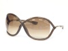 Tom Ford Whitney FT0009 Sunglasses - 692 Transparent Dark Brown (Gradient Brown Lens) - 64mm