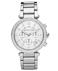 Glam up your weekend walks with this shimmering casual watch from Michael Kors. Glam up your weekend walks with this shimmering casual watch from Michael Kors.