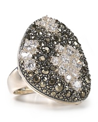 Whether you're party-bound or playing it casual, this crystal-topped cocktail ring from Aqua adds a fanciful touch to every look. Whether you're party-bound or playing it casual, this crystal-topped cocktail ring from Aqua adds a fanciful touch to every look.