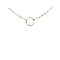 Dogeared Large Smooth Karma Gold Dipped Necklace - 18 Inches Dogeared Large Smooth Karma Gold Dipped Necklace - 18 Inches