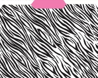 Designer File Folders Zebra Pink Designer File Folders Zebra Pink