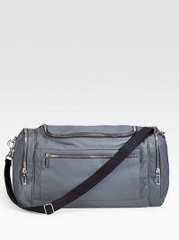 Versatile and stylish at once with the superior softness of nappa lambskin leather and outfitted with side pockets for ultimate convenience. Zip closure Adjustable canvas shoulder strap Interior zip, cell phone pockets Exterior zip, snap pockets 18.9W X 9.8H X 8.2D Made in Italy Versatile and stylish at once with the superior softness of nappa lambskin leather and outfitted with side pockets for ultimate convenience. Zip closure Adjustable canvas shoulder strap Interior zip, cell phone pockets Exterior zip, snap pockets 18.9W X 9.8H X 8.2D Made in Italy