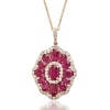 Effy Jewelry Effy Royale® 14K Rose Gold Diamond and Ruby Pendant 5.85 Tcw.