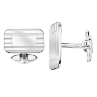 Dolan Bullock Sterling Silver Rectangular Engraved Pattern Cuff Links Dolan Bullock Sterling Silver Rectangular Engraved Pattern Cuff Links
