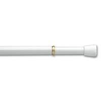 Graber 7/16-Inch Round Spring Tension Rod 11 to 18-Inch Adjustable Width - White, 2 Rods per Pack Graber 7/16-Inch Round Spring Tension Rod 11 to 18-Inch Adjustable Width - White, 2 Rods per Pack