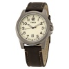 Timex Men's T46191 Expedition Metal Field Analog Brown Leather Strap Watch