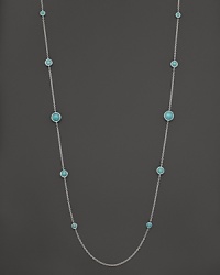 Faceted turquoise stations on a sterling silver chain. From the Rock Candy Collection by Ippolita. Faceted turquoise stations on a sterling silver chain. From the Rock Candy Collection by Ippolita.