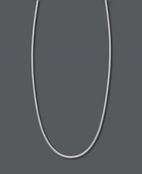 Flawless and elegant. This simple chain looks perfect when worn alone or paired with your favorite pendant. Crafted in sterling silver, this Giani Bernini style features a round snake chain. Approximate length: 18 inches. Flawless and elegant. This simple chain looks perfect when worn alone or paired with your favorite pendant. Crafted in sterling silver, this Giani Bernini style features a round snake chain. Approximate length: 18 inches.