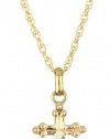 Jewelry Of Faith Girl's 10k Gold Cross Pendant Necklace and Gold Filled Chain