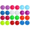 12 Pairs Neon 1/2 Flat Round Studs, Plastic Stud (No Metal) In Assorted