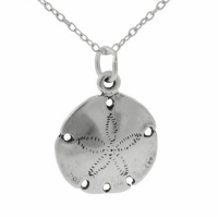 Sterling Silver Sand Dollar Necklace Sterling Silver Sand Dollar Necklace