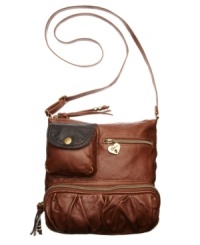 Super functional and mega trendy, the Padma features 3 different front zip pockets on a crossbody silhouette for on-the-go chic. Super functional and mega trendy, the Padma features 3 different front zip pockets on a crossbody silhouette for on-the-go chic.