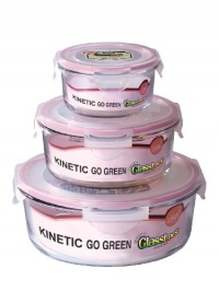 Kinetic Go Green Glass Lock Round 6-Piece Set Kinetic Go Green Glass Lock Round 6-Piece Set
