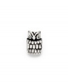 Wise choice: This adorable owl bead is crafted in sterling silver. Donatella is a playful collection of charm bracelets and necklaces that can be personalized to suit your style! Available exclusively at Macy's.