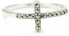 Judith Jack Reversibles Sterling Silver and Crystal Cross Ring