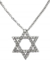Celebrate your faith in style. EFFY Collection's beautiful, cut-out Star of David pendant shines with the addition of round-cut diamonds (1/4 ct. t.w.) set in 14k white gold. Approximate length: 18 inches. Approximate drop length: 5/8 inch. Approximate drop width: 1/2 inch.