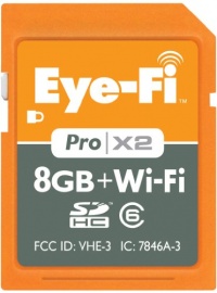 Eye-Fi 8 GB Pro X2 SDHC Class 6 Wireless Flash Memory Card (EYE-FI-8PC-FF) Eye-Fi 8 GB Pro X2 SDHC Class 6 Wireless Flash Memory Card (EYE-FI-8PC-FF)