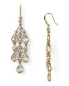 Get super dramatic with this pair of chandelier earrings from ABS by Allen Schwarz. Crafted of metal and set with crystals, they're the perfect pair for the modern day ice princess.