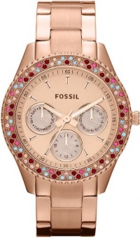 Fossil Stella Stainless Steel Watch - Rose Fossil Stella Stainless Steel Watch - Rose