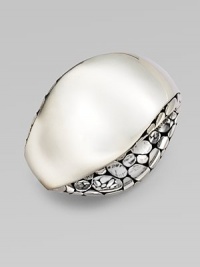 From the Kali Collection. This geometric design features a contrast of dotted texture to smooth in sleek sterling silver. Sterling silverDiameter, about 2¼Push clasp closureImported From the Kali Collection. This geometric design features a contrast of dotted texture to smooth in sleek sterling silver. Sterling silverDiameter, about 2¼Push clasp closureImported
