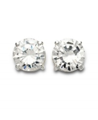 Earrings that look like they cost a fortune - don't worry it will be your secret. These faceted clear cubic zirconia studs by Lauren by Ralph Lauren will reflect the light just like real gemstones. Crafted in silvertone mixed metal. Earrings that look like they cost a fortune - don't worry it will be your secret. These faceted clear cubic zirconia studs by Lauren by Ralph Lauren will reflect the light just like real gemstones. Crafted in silvertone mixed metal.