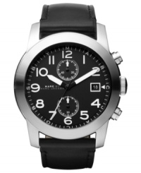 Luminous accents keep your style out of the shadows with this Marc by Marc Jacobs watch. Luminous accents keep your style out of the shadows with this Marc by Marc Jacobs watch.