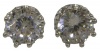 Juicy Couture Princess Cubic Zirconia Stud Earrings Silver-Tone