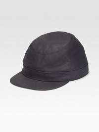 A structured cap with heritage feel, crafted in lightweight linen for an elegant finishing touch.LinenBrim, about 1½Dry cleanMade in USA A structured cap with heritage feel, crafted in lightweight linen for an elegant finishing touch.LinenBrim, about 1½Dry cleanMade in USA