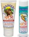 Badger SPF 34 Sunscreen and Face Stick SPF 35 Combo Pack