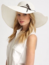 This chic, timeless style is finished with a braided faux-leather band.PaperBrim, about 6 wideMade in Italy of imported fabric This chic, timeless style is finished with a braided faux-leather band.PaperBrim, about 6 wideMade in Italy of imported fabric
