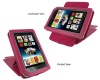 rooCASE (Magenta) Leather Case Cover with 22 Angle Adjustable Stand for Barnes and Noble NOOK Tablet / NOOKcolor Nook Color eBook Reader - MV Series (NOT Compatible with NOOK HD)