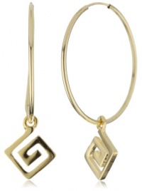 Lisa Stewart Modern Myth 14k Gold-Plated Hoop, Charm Love Earrings Lisa Stewart Modern Myth 14k Gold-Plated Hoop, Charm Love Earrings