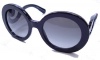 PRADA Sunglasses 'Baroque' Model PR 27NS - Black Frame Color, Gray Gradient Lens. Boxed, White Prada Case, microfibre cloth, International Warranty Card, 55mm lens size, Bridge size 22mm, sidelength 135mm
