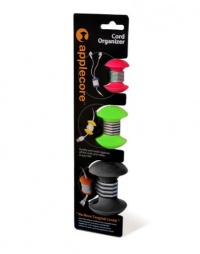 AppleCore Cable Organizer 3 Pack Combo (Red, Green, Black) AppleCore Cable Organizer 3 Pack Combo (Red, Green, Black)
