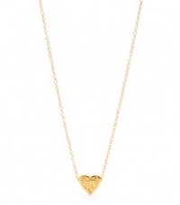 Gorjana Hammered Heart Bead Necklace Gold Gorjana Hammered Heart Bead Necklace Gold