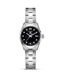 The TAG Heuer Carrera series takes its inspiration from motoracing and delivers a high performance timepiece steeped in classic elegance. This diamond and steel watch features diamond indexes on the dial. The TAG Heuer Carrera series takes its inspiration from motoracing and delivers a high performance timepiece steeped in classic elegance. This diamond and steel watch features diamond indexes on the dial.