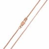 14k Rose Gold Plated Box Chain 1.0mm (16 - 30 Available)