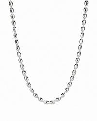 PANDORA's beaded sterling silver necklace brings luxe shine to your look. PANDORA's beaded sterling silver necklace brings luxe shine to your look.