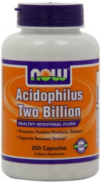 Now Foods Acidophilus Two Billion, Capsules, 250-Count Now Foods Acidophilus Two Billion, Capsules, 250-Count