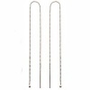 Sterling Silver Ear Threads Threaders 6 Inch / Add A Bead