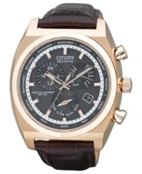 Command attention with Citizen's Calibre 8700 Perpetual Calendar timepiece. Powered by Eco-Drive, harnessing natural and artificial light, never needing a battery. Command attention with Citizen's Calibre 8700 Perpetual Calendar timepiece. Powered by Eco-Drive, harnessing natural and artificial light, never needing a battery.