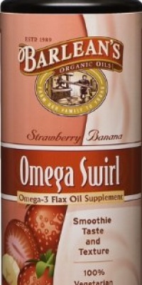 Barlean's Organic Oils Omega Swirl Flax Oil, Strawberry Banana, 16-Ounce Bottle Barlean's Organic Oils Omega Swirl Flax Oil, Strawberry Banana, 16-Ounce Bottle