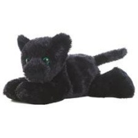 Aurora ONYX BLACK PANTHER 8 Mini Flopsie Plush Beanbag