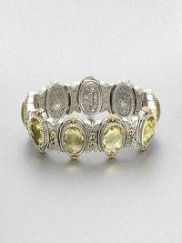 EXCLUSIVELY AT SAKS. From the Irma Collection. Faceted lemon citrine set in intricately designed sterling silver, accented in complimentary peridot stones and radiant 18k gold. Lemon citrine and peridotSterling silver18k goldLength, about 7Push lock closureImported EXCLUSIVELY AT SAKS. From the Irma Collection. Faceted lemon citrine set in intricately designed sterling silver, accented in complimentary peridot stones and radiant 18k gold. Lemon citrine and peridotSterling silver18k goldLength, about 7Push lock closureImported