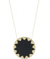 House of Harlow 1960 Black Sunburst Gold Pendant Necklace House of Harlow 1960 Black Sunburst Gold Pendant Necklace