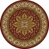 Home Dynamix Royalty 8083-200 Red 5-Feet 2-Inch Round Traditional Area Rug