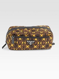 Colorful print silhouette defines this essential travel accessory, crafted in iconic tessuto nylon.Zip closureExterior zip pocketNylon9W x 4H x 4DMade in Italy Colorful print silhouette defines this essential travel accessory, crafted in iconic tessuto nylon.Zip closureExterior zip pocketNylon9W x 4H x 4DMade in Italy