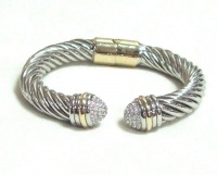 Designer Inspired Hinged Cable Bracelet Designer Inspired Hinged Cable Bracelet