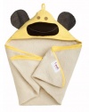 3 Sprouts Organic Hooded Towel, Monkey Yellow